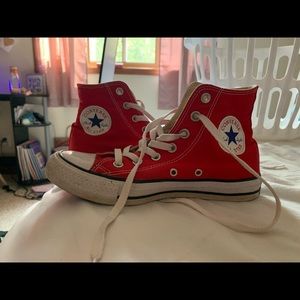 Red High Top Converse